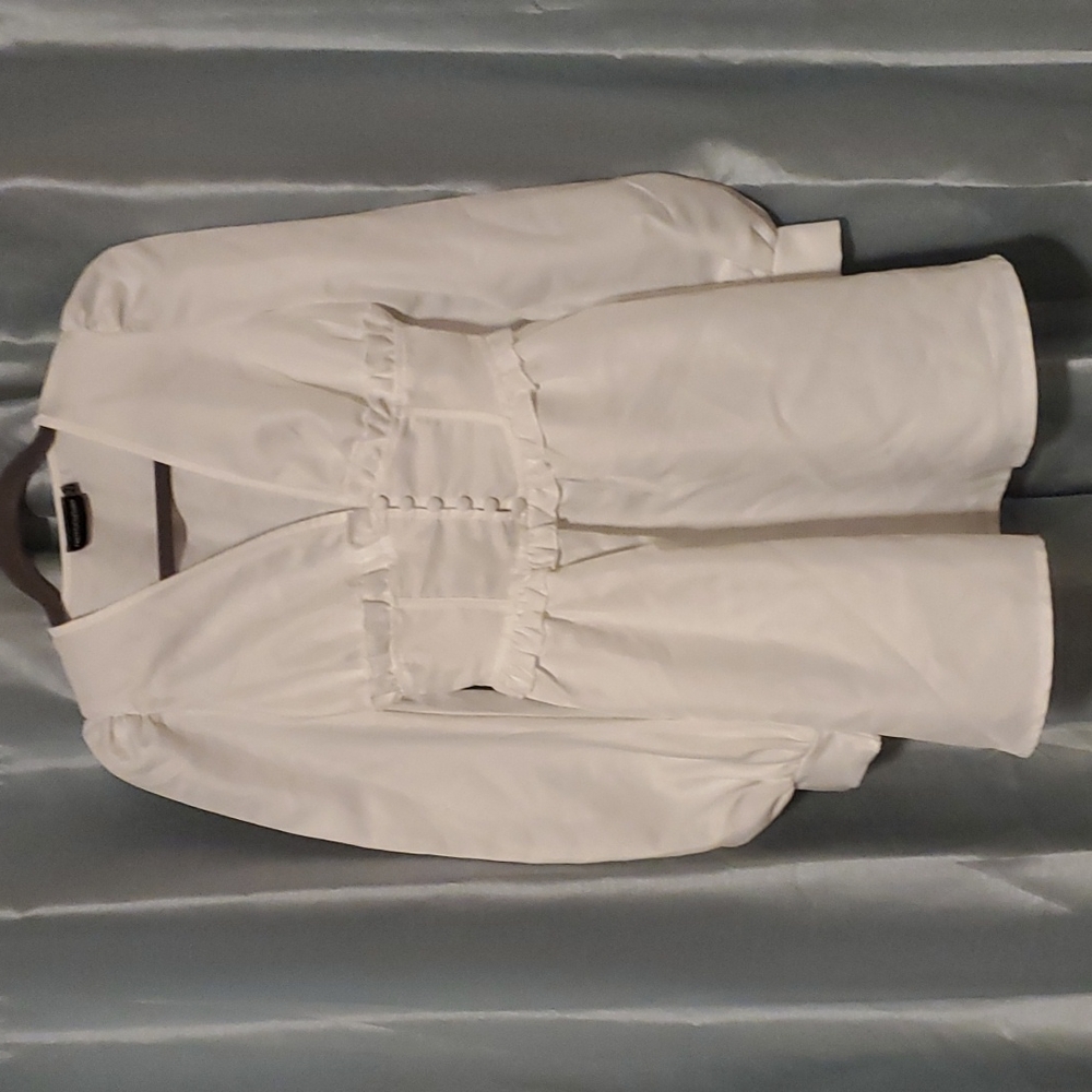 Ptetty Little Thing White Long Sleeve Top